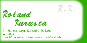 roland kurusta business card